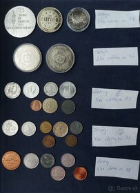 Zbierka medailí a VÝROČNÉ dvojeurových mincí + žetóny - 4