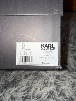 karl lagerfeld original stylove luxusne jarne kozene cizmy - 4