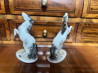 porcelánové sošky koňov značky Schaubach kunst - 4