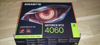 Predám grafiku Gigabyte Geforce RTX 4060 Windforce OC 8GB - 4