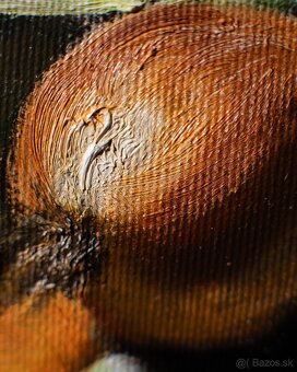 Zátišie koš so zeleninou - tradičná olejomaľba - 4