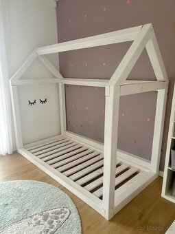 Detská posteľ domčeková - biela - 4