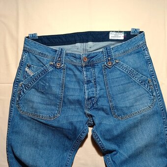 Diesel Kardeef Baggy Jeans Široké Džínsové Nohavice Rifle - 4