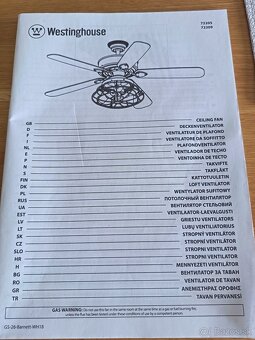 Stropné svietidlo s ventilátorom - 4