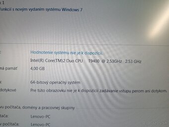 predám LENOVO THINKPAD W500 , WINDOWS 7 - 4