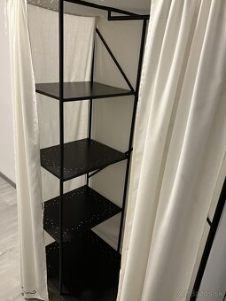 Kovová šatníková skriňa s textilným poťahom - 4