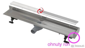 Alcadrain odtokovy zlab 75cm ku stene - 4