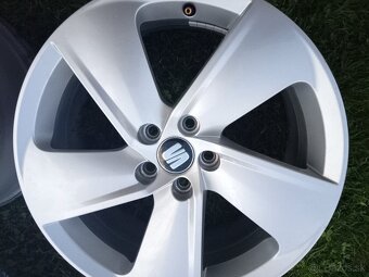 Seat 17"5x100 ET 46 orig.hliníkové disky +Fabia,Polo - 4
