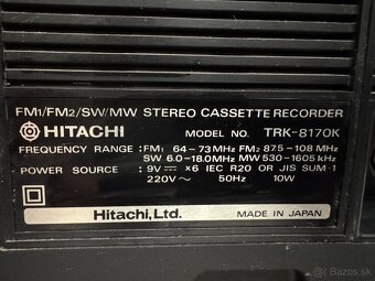 Rádio HITACHI TRK-8170K - 4