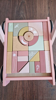 Little Dutch Vozíček s kockami Pink Flowers - 4