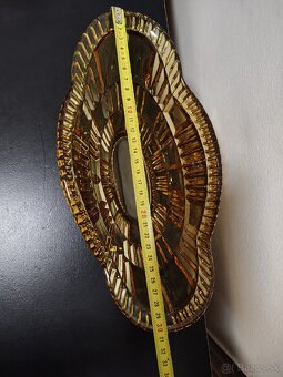 MISA  Art medové sklo brusena - 4