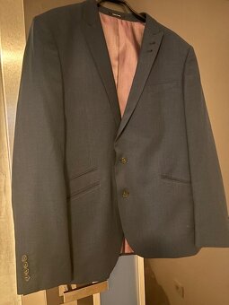 Tmavomodré sako SLIM FIT - 1x použité TOP STAV - 4