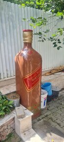 Fľaša.flaska dekoračná red label - 4