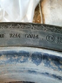 Plechove disky+zimné pneu.205/55R16. Fiat,Opel 5x110 r16 - 4