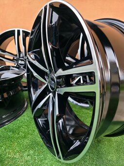ALU disky R18 5x112 - čierne s lemom - 4