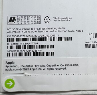 iPhone 15 PRO 128GB black - 4
