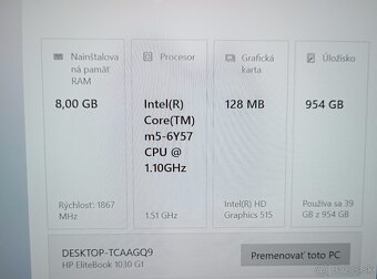 predám notebook HP ELITEBOOK 1030 g1 , bez disku - 4