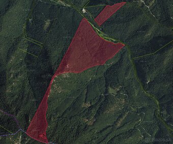 Necpaly – 5.597 m2 LESOV (Urbáru) – PREDAJ - 4