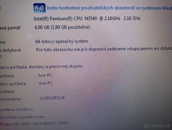 predám ACER ASPIRE ES1-771G , 17" displej , WINDOWS 7 - 4