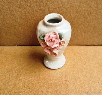 Porcelánová Dóza - cukornička + malé krčahy výška 7 cm - 4