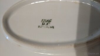 Veľké oválne porcelánové taniere a pokrievka - 4