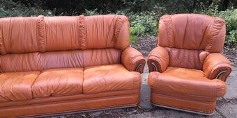 Kožená sedacia súprava 3+1+1 - 4