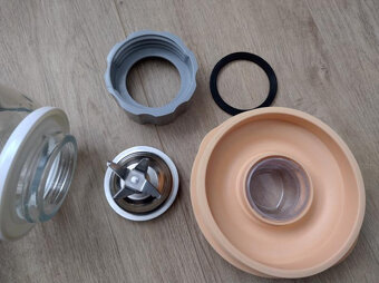 nahradna sklenená mixovacia nádoba komplet s vrchnakom a noz - 4