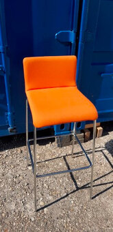 1-Oranžová stolička barová - 4