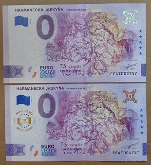 0 euro souvenir bankovky 2025 - Trenčín, Beckov a iné 1 - 4