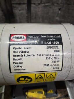 Dvojkotúčová brúska PROMA BKN - 1500 - 4