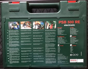 Príklepová vŕtačka Bosch PSB 500 RE - TOP stav - 4