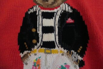 RALPH LAUREN BEAR original ikonicky sveter s medvedom M/L - 4