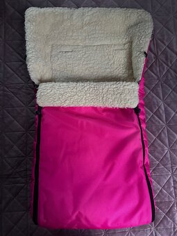 Predám fusák – ružový, teplý, s umelou ovčou vlnou - 4