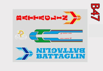 Nálepky na retro klasiky bicykle. - 4