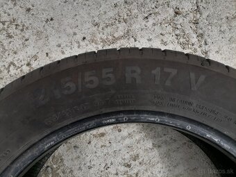 Predám letné continental 215/55R17 - 4