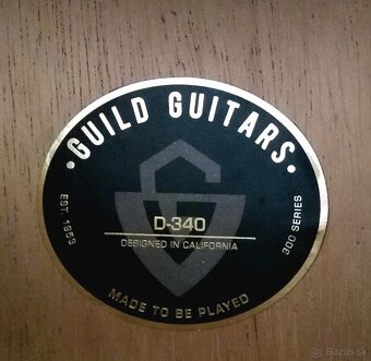 Predam akusticku gitaru GUILD D-340. - 4