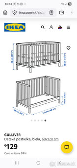 Detska postielka - Ikea Guliver - 4