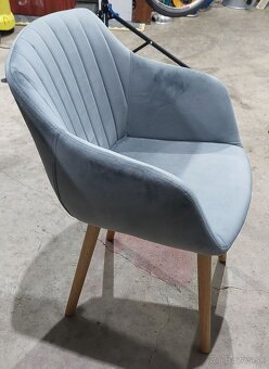 Jedálenské stoličky sivé - 4