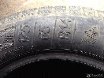 Predám zimné gumi r14 175/65 5/6mm - 4