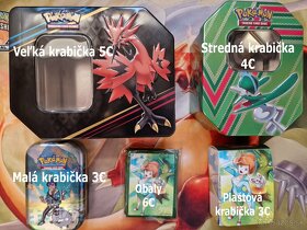 Pokemon karty 50-kusová sada s krabičkou (6 eur) - 4