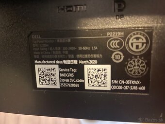 Predam monitor Dell P2219H - 4