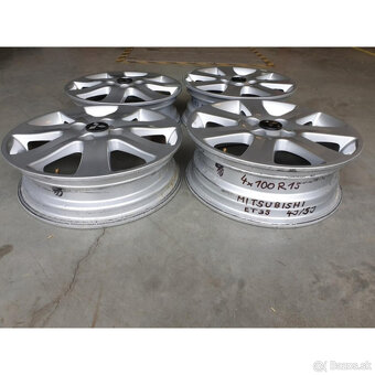 Hliníkové Mitsubishi disky 4x100 R15 4J-5J ET35 - 4