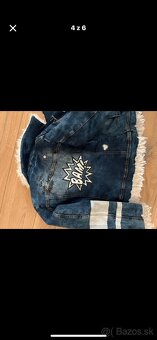 Rifľová bunda teplá Monalisa 140 cm - 4