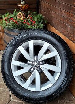 alu R16 5x112, zimné pneu 215/60, orig. VW Passat /+ Superb - 4