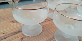 Retro poháre s mliečnym sklom - 4