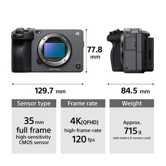Sony Alpha FX3 ILME-FX Cinema Line - STAV NOVÝ - 4