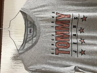 TOMMY HILFIGER originál sive damske tricko M - 4