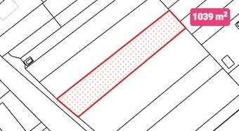 Slnečný stavebný pozemok 1039 m² – Komárov - 4