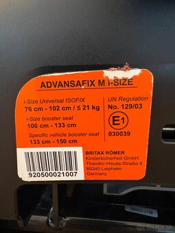 Autosedačka Britax Römer Advansafix M i-size - 4