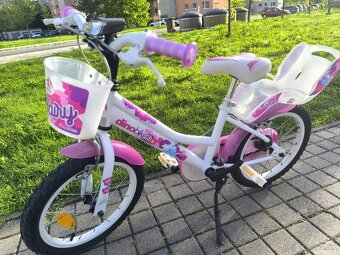 Detský dievčenský bicykel 16" aj prídavnými kolieskamy - 4